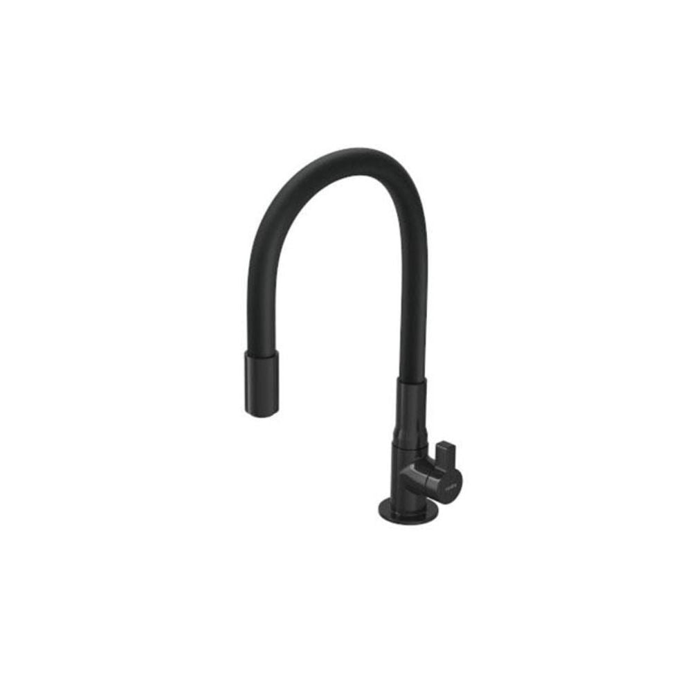 Torneira Metal Bica Móvel Mesa Hydramotion Preta/Preta 1167.PTPTHMN