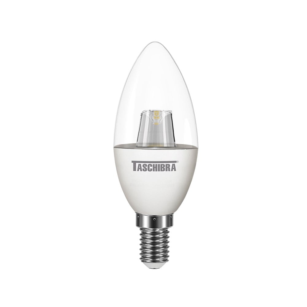 Lâmpada LED Vela Taschibra 3W 2700K Clara TVL25 11080585