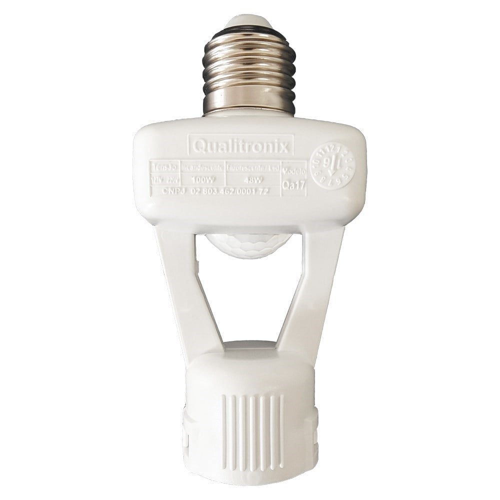 Sensor de Presença Soquete Qualitronix E27 48W Led com Fotocélula | QA17M