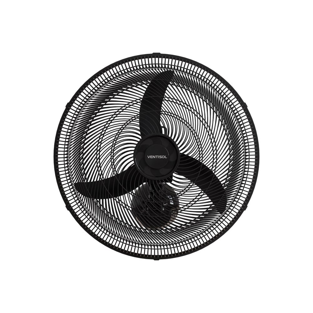 Ventilador Parede Ventisol 50cm Preto Grade Plástico 127V 130W 14063