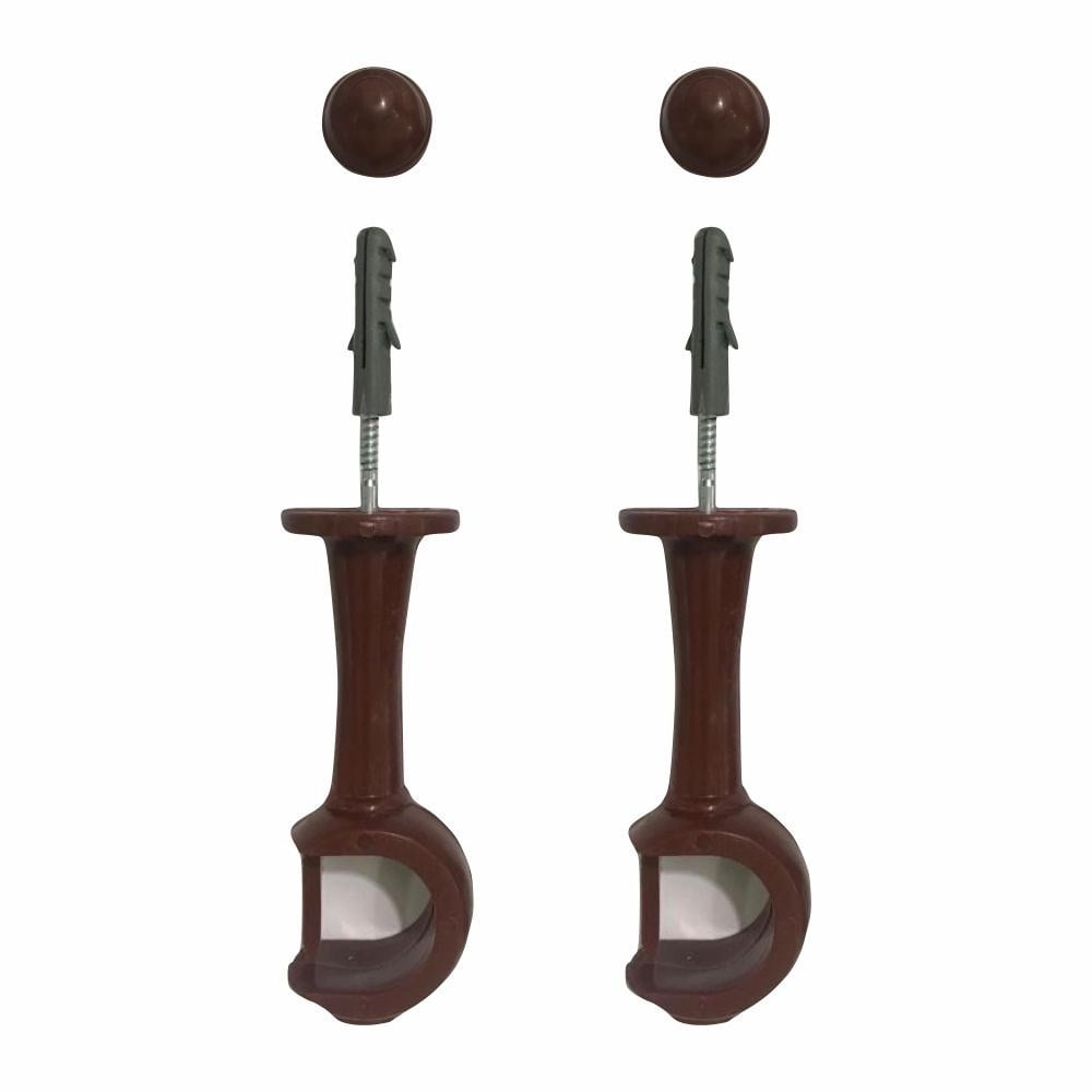 Suporte Cortina "Varão" Cadiz Simples Marfim Par 29003