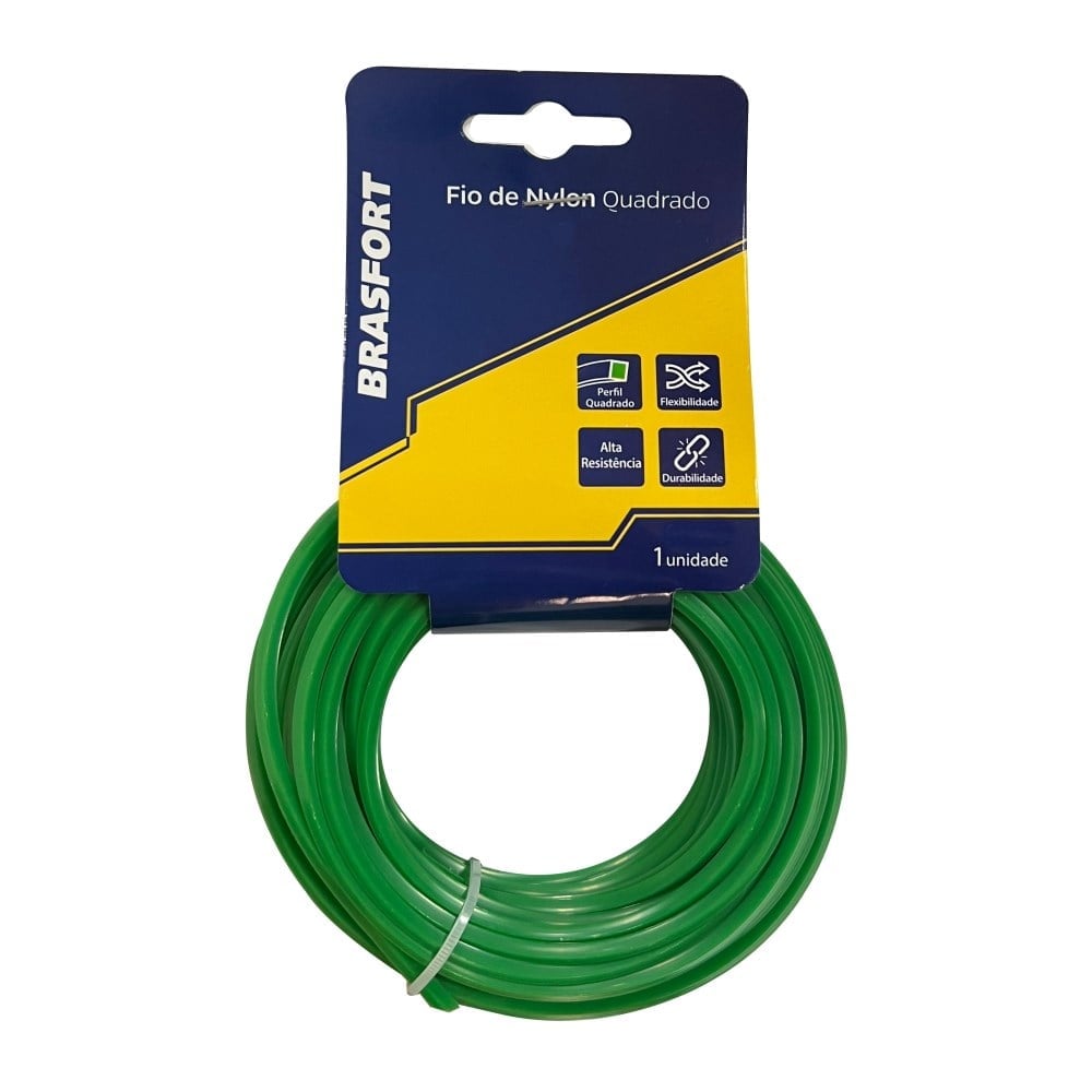 Fio de Nylon Brasfort Quadrado 2.7MM/ 10M 9005