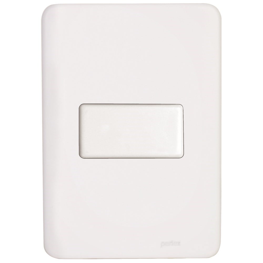 Conjunto Perlex Aros 4X2 Branco com Placa 1 Paralelo 7381P