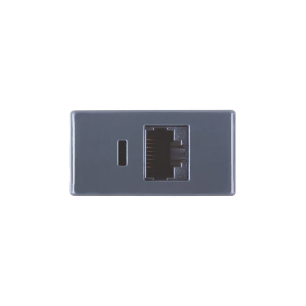 Módulo Tomada Mayle RJ45 Cat6 Grafite | 57215056