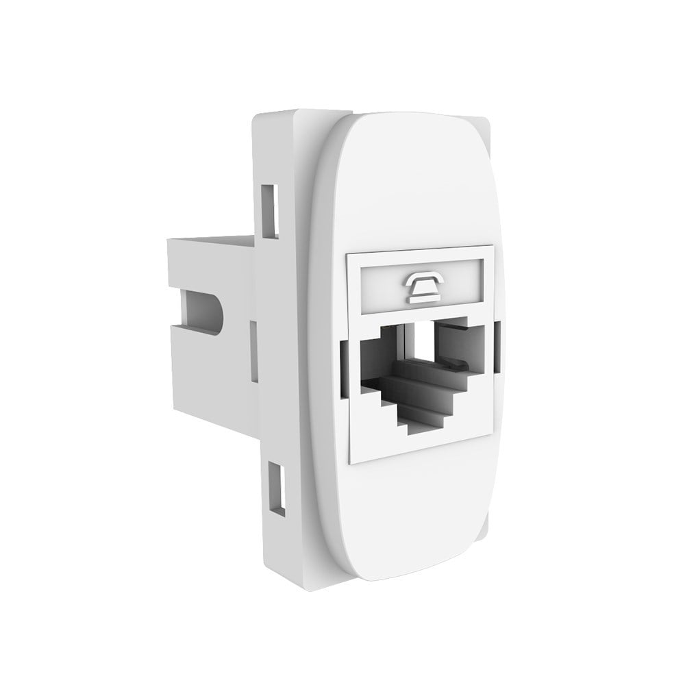 Módulo Alumbra Gracia 1 Tomada RJ11 4V Branco 85316