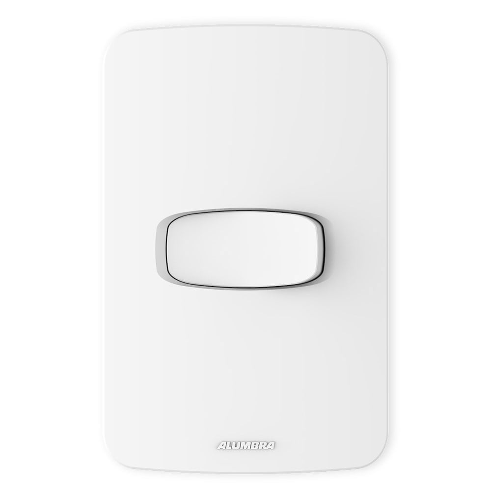 Conjunto Alumbra Gracia 4X2 Branco com Placa 1 Paralelo 85323