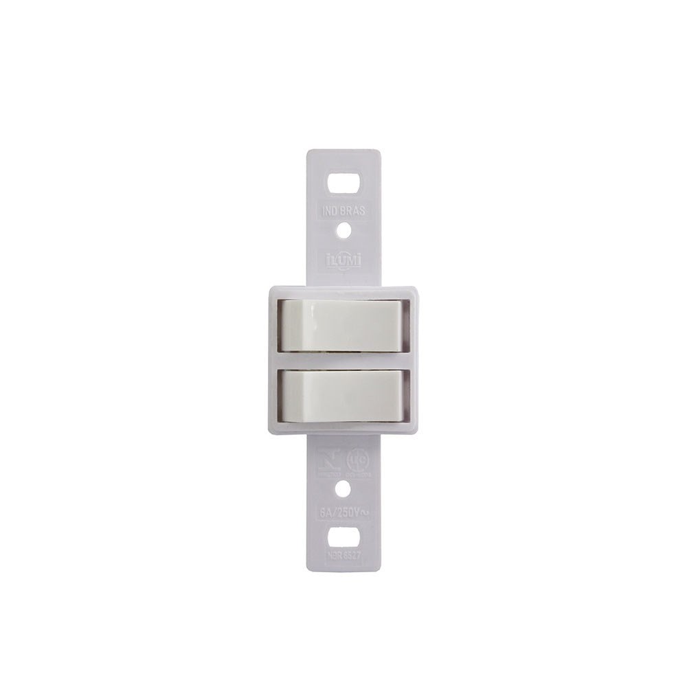 Conjunto Ilumi 4X2 Branco sem Placa 2 Simples 2018/0